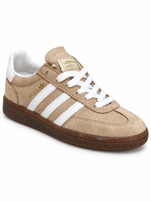 Kadın Retro Süet Bağcıklı Casual Sneaker Spor Ayakkabı - Somon Beyaz