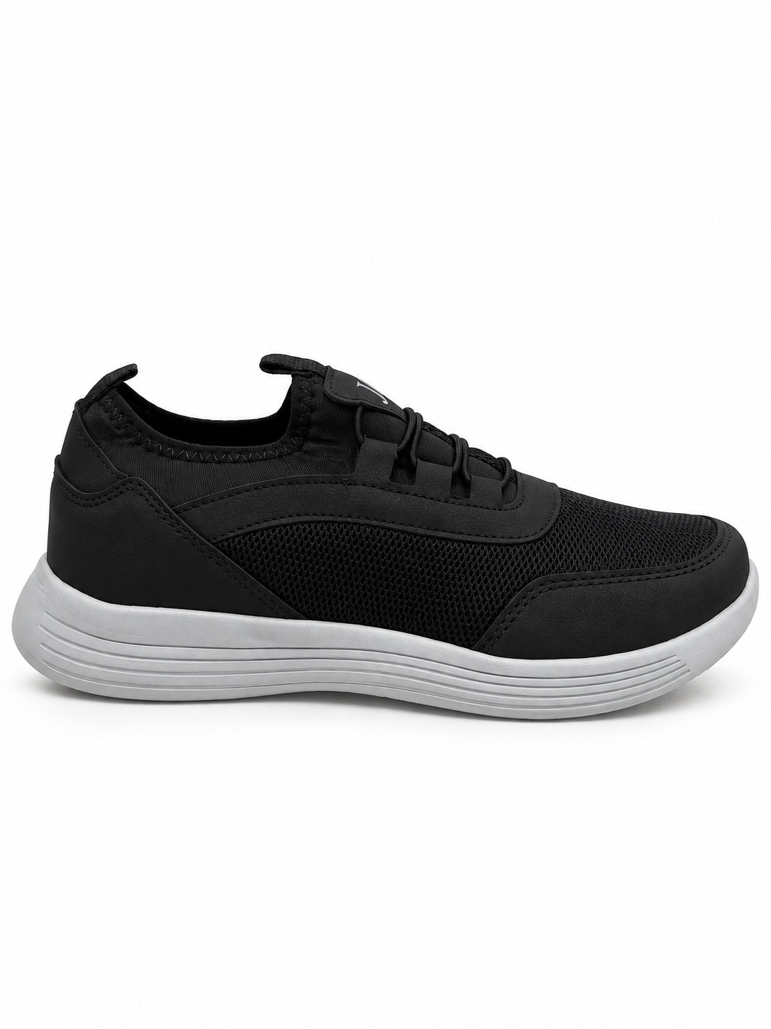 Kadın Siyah Bağcıklı Casual Sneaker Spor Ayakkabı - Görsel 2