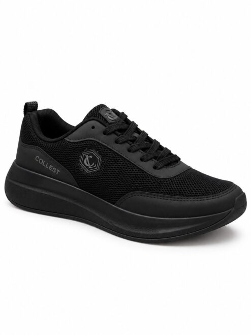 Kadın Siyah Bağcıklı Casual Sneaker Spor Ayakkabı