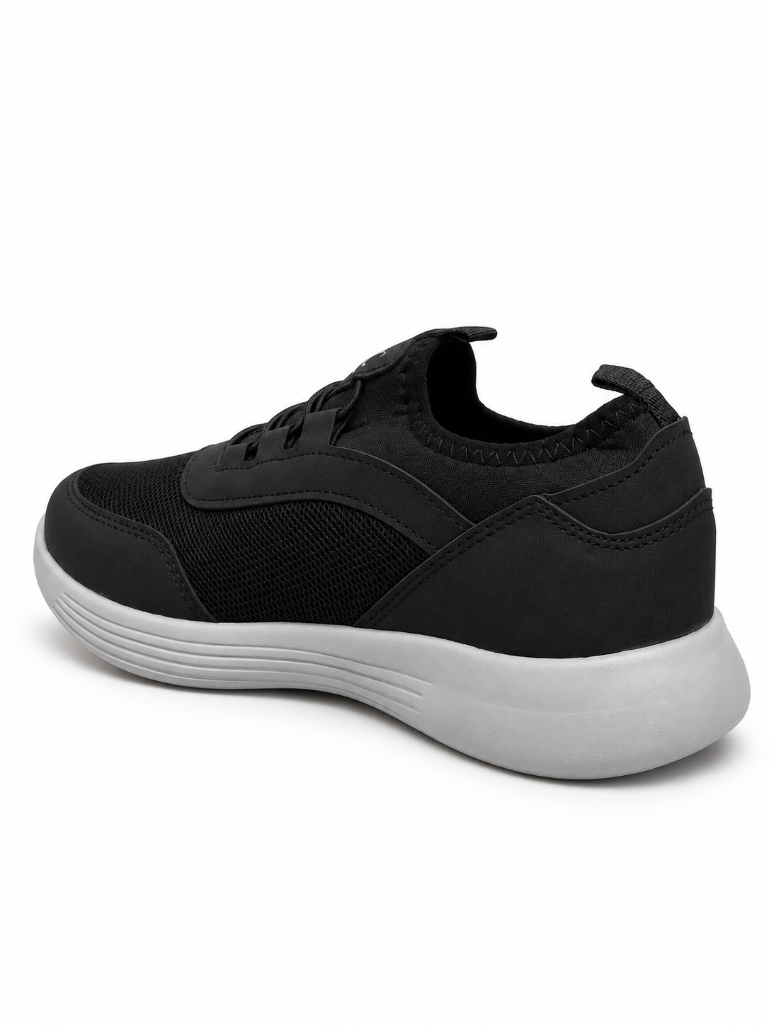 Kadın Siyah Bağcıklı Casual Sneaker Spor Ayakkabı - Görsel 4