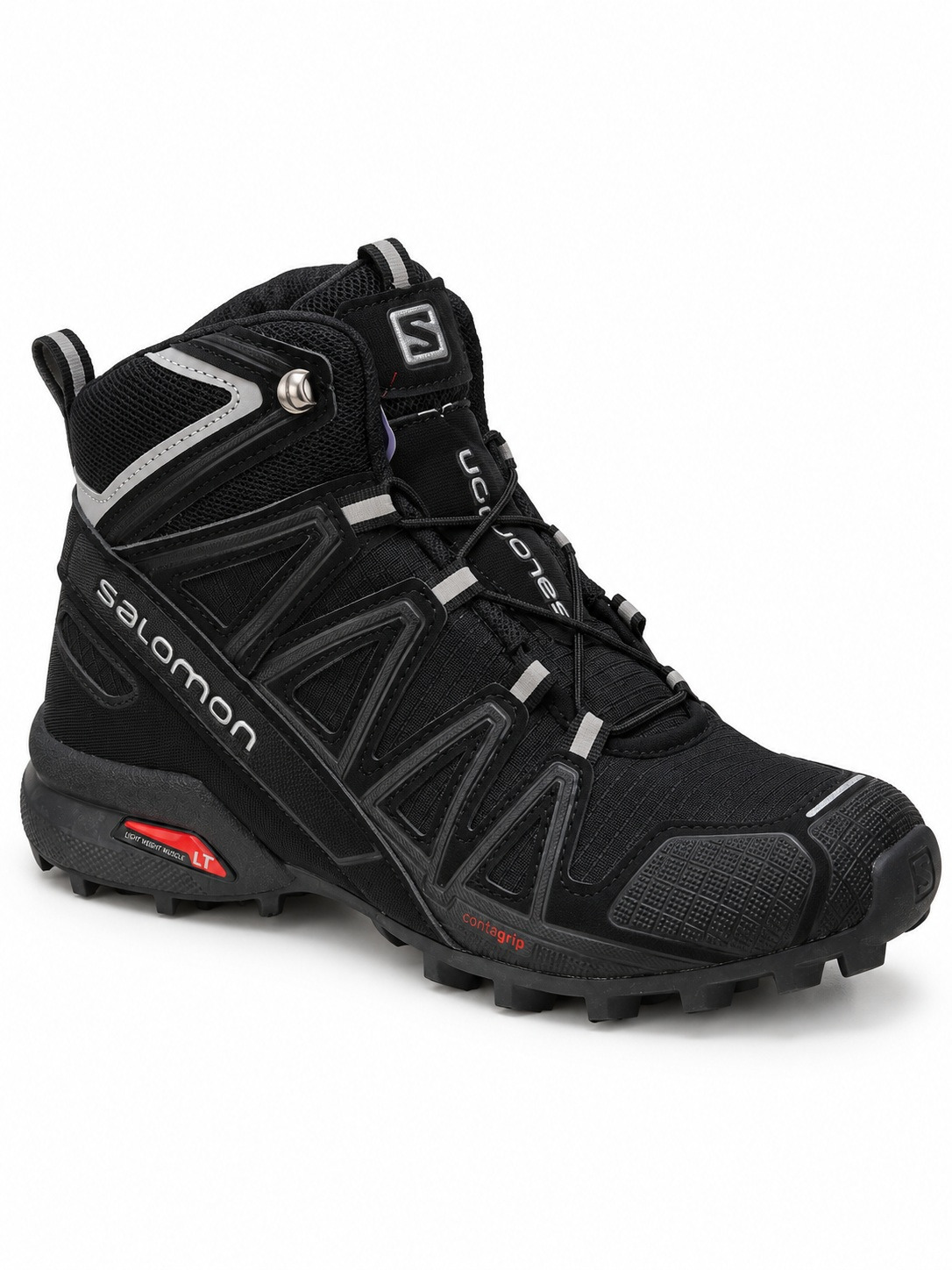 Erkek Siyah Yüksek Bilek Outdoor Ayakkabı – Trekking ve Günlük Kullanım - Görsel 3