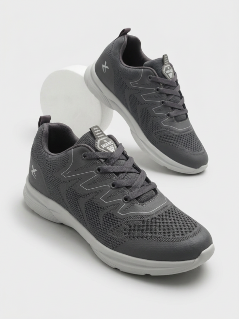 Füme Nefes Alabilen Kumaş Faylon Taban Bağcıklı Sneaker