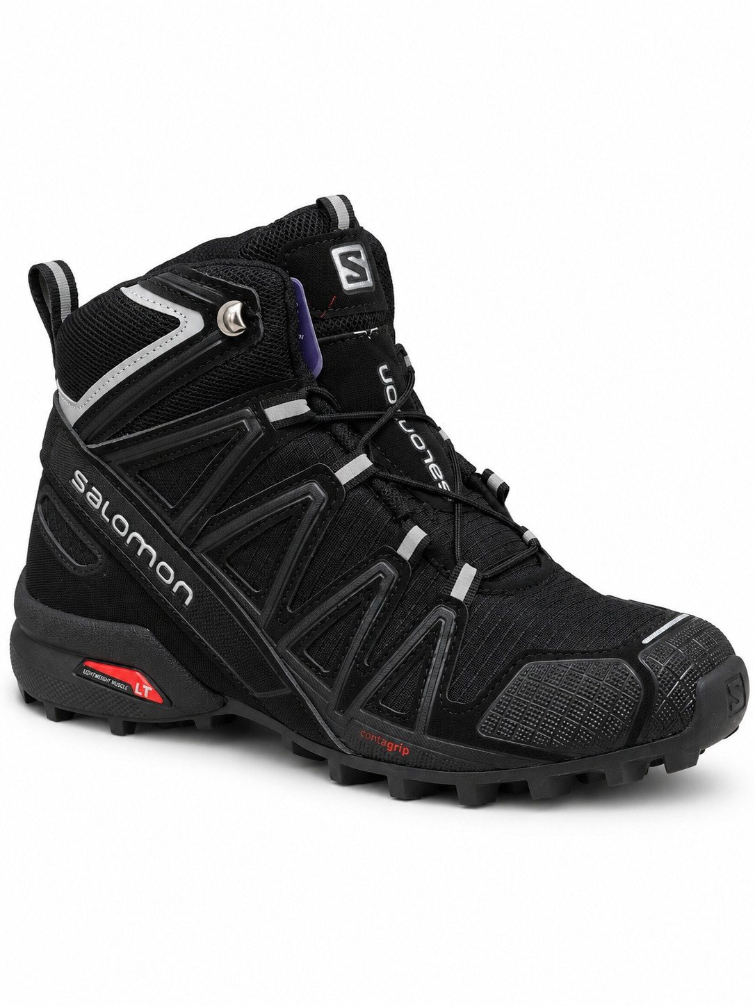 Erkek Siyah Yüksek Bilek Outdoor Ayakkabı – Trekking ve Günlük Kullanım